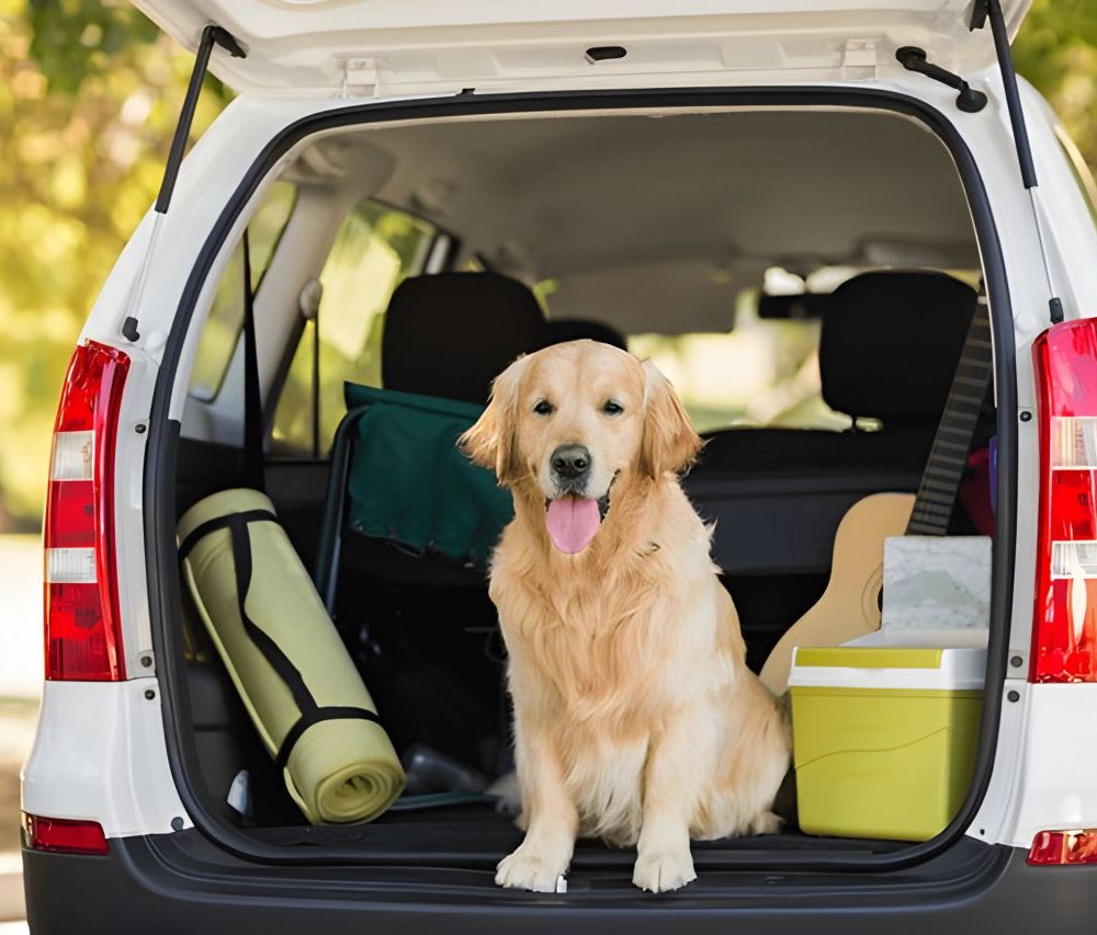 Chien dans une voiture